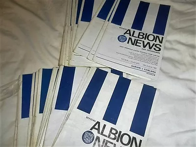 Wba West Brom Home Programmes 1967 - 9 • £1.89