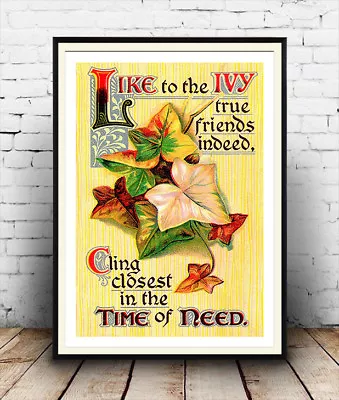 Like To The Ivy - Vintage Greeting Card Poster Reproduction. • £11.69