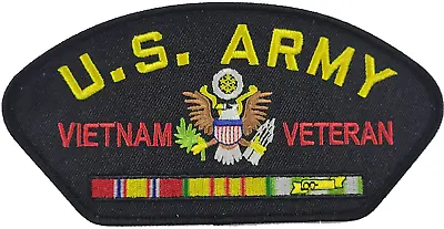 U S ARMY VIETNAM VETERAN With SERVICE RIBBONS PATCH - Veteran Owned Business • $10.78