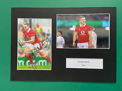 George North - Wales Rugby Legend Signed A4 Mount +coa • £39.99