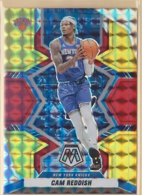 2021-22 Mosaic Choice Fusion Red & Yellow Cam Reddish /88 #130 New York Knicks • $2.50