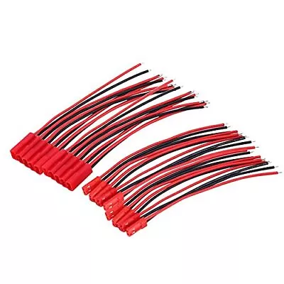 20pairs 22 Awg 2pin Jst Plug Connector Cable Wire Male + Female 100mm For Led St • $13.12