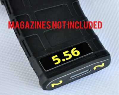 5.56 MAG STICKERS Fits MAGPUL PMAG 30 GEN M3 MAGS YELLOW NUMBERS 1-6 • $11.50