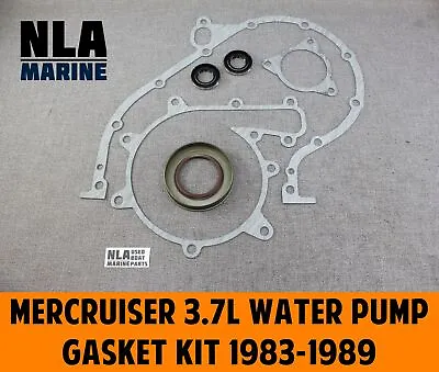 MerCruiser  470  3.7L Water Pump Cover Impeller Housing Gasket Seal Kit 1983-89 • $140