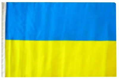 12x18 12 X18  Ukraine Plain Sleeve Flag Boat Car Garden • £6.22