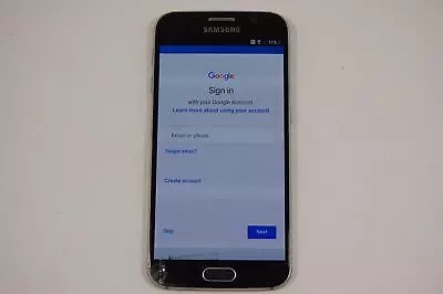 *Read* Samsung Galaxy S6 SM-G920V Black Android Smartphone Verizon Screen Crack • $11.99