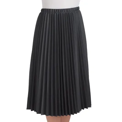 Pleated Mid Length Midi Skirt • $32.99