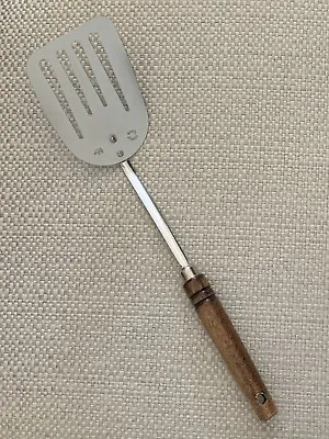 Vintage Foley Chrome Plated Spatula Turner Flipper Wood Handle USA 13  • $24.99