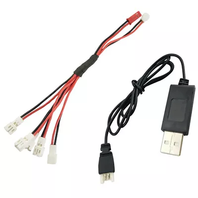 2 To 5 Li-po Battery Charger & USB 2.0 Charging Line For Wltoys V911 Parts • £5.11