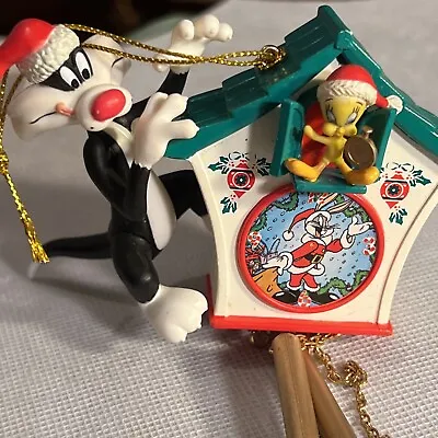 $11.99 • Buy Looney Tunes Sylvester Tweety Bird Bugs Bunny Cuckoo Clock Christmas Ornament