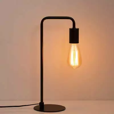 Black Modern Desk Lamp Industrial Bedside Lamp For Bedroom Office Dormitory • $34.99