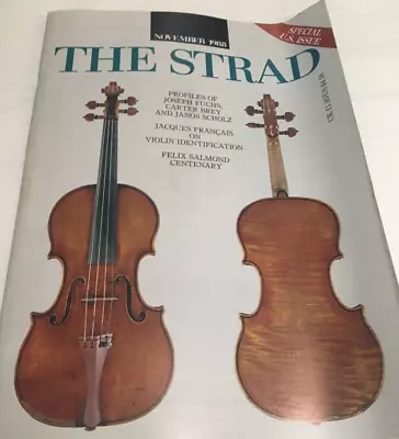 The Strad Magazine -  November 1988- Violin Strings - Joseph FuchsCarter Brey • $9.59