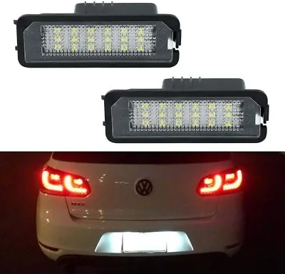 $15.56 • Buy 2Pcs Error Free LED License Plate Lights For VW Golf 7 Mk7 Tsi Tdi Gti 2012-2018