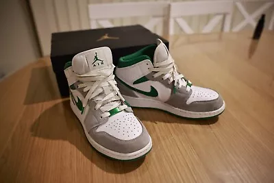 Jordan 1s - Size 7Y - Green/Grey/White • $95
