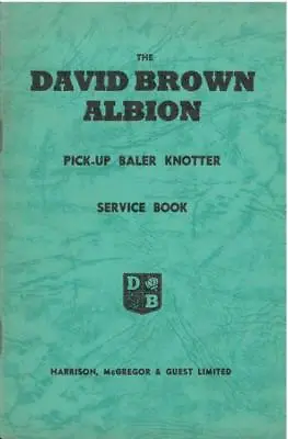 £19.99 • Buy David Brown Albion Baler Knotter Service Manual