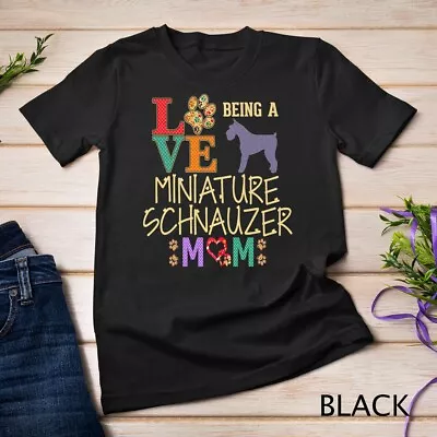 Miniature Schnauzer Shirt Design For Schnauzer Dog Lovers Premium Unisex T-shirt • $16.99