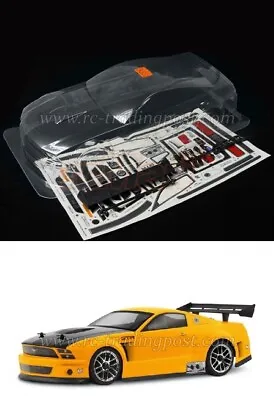 Clear RC Body FORD MUSTANG GT-R 1/10 OnRoad Car HPI/4Tec2.0/V100/RDS/200mm • $39.95