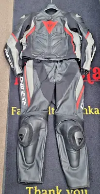2 Pc. Dainese Leather Motorcycle Racing Suit - Sz 58 - Suit 1017 • $749
