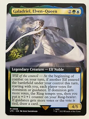 Galadriel Elven-Queen *Non-Foil* EXT ART Lord Of The Rings MTG LOTR NM/MT • $1.99