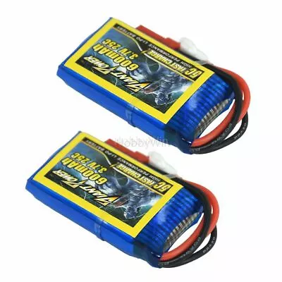 $12.99 • Buy 3.7V 600mAh 25C LiPo Battery JST +MX2.0-2P Positive V120D01 V100D01 V120D02S