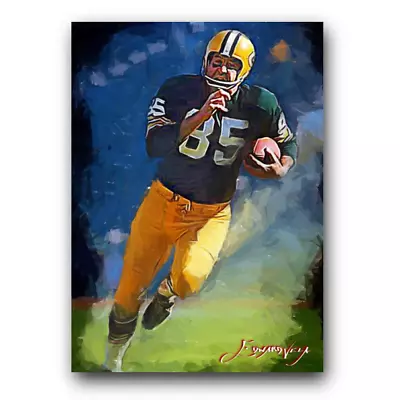 Max McGee Art Card Limited 38/50 Edward Vela Signed (Green Bay Packers) • $4.99