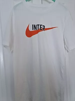 New Inter Milan FC Nike Football Fans T Shirt Size M Calcio Italy • £9.50