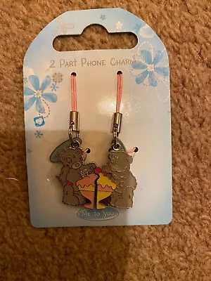 BNWT Me To You Tatty Teddy 2 Two Part Split Friendship Phone Charms Christmas • £2.85