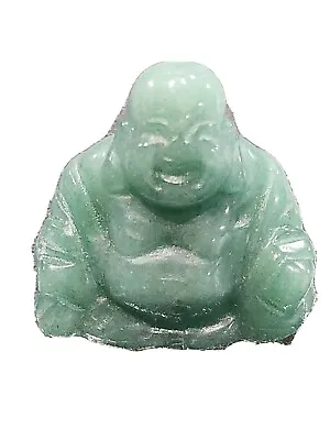 Green Adventurine Laughing Pocket Buddha (3cm) • £4.49