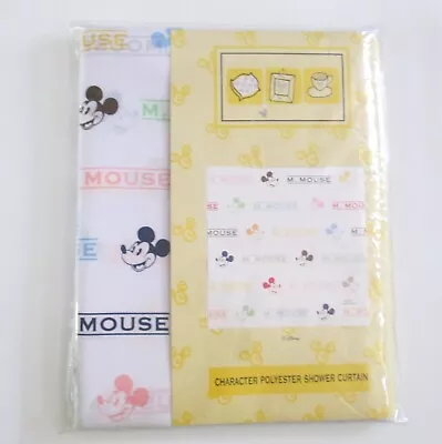 Mickey Mouse Shower Curtain Disney Character Polyester Fabric 72 X 72 • $59.98