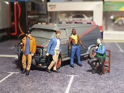 1:64 Scale Figures: A-Team -style Joblot Ford Display Diorama Greenlight HW • £29.99