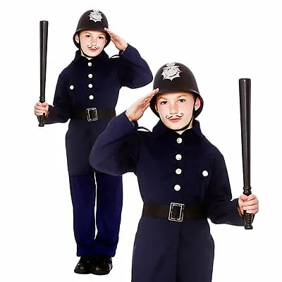 £7.95 • Buy Child VICTORIAN POLICEMAN Cop Boy Police Military Fancy Dress Book Week Costume