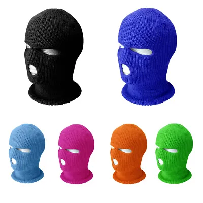 3 Hole Full Face Mask Ski Mask Winter Cap Balaclava Beanie Tactical Outdoor Hat • $5.99