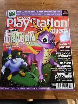 Official UK PlayStation 1 Magazine Issue #34 **No Disc** • £5