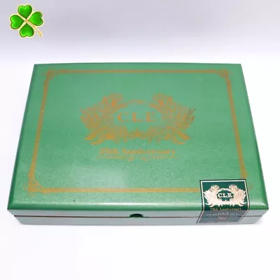 C.L.E. 25th Anniversary Empty Wood Cigar Box 9.5  X 7  X 2  • $5.55