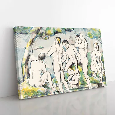 Bathers Vol.6 By Paul Cezanne Canvas Wall Art Print Framed Picture Home Decor • £24.95