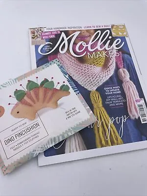 Mollie Makes Colour Pop Issue #116 With Included Dino Pincushion Kit • $16.95