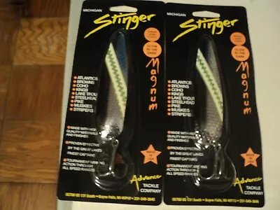 2 - Michigan Stinger Magnum Spoons (black Ice) Nip • $20