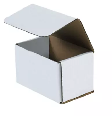 300 Pack 5.5  X 3.5  X 3.5  White Corrugated Shipping Mailer Packing Boxes • $147.04