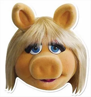 Miss Piggy From The Muppet Show Single Official Fun Disney CARD Party Face Mask • $5.04