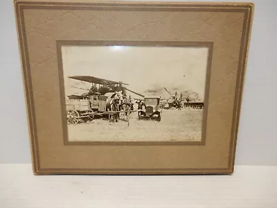 ANTIQUE ORIGINAL IMAGE AGRICULTURAL MID WEST STEAM TRACTOR COMBINE 1910s • $89.99