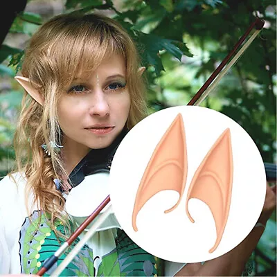 2pk Elf Ears Costume Renaissance Santa Elf Elven Munchkin Pixie Tinkerbell Fairy • $15.99