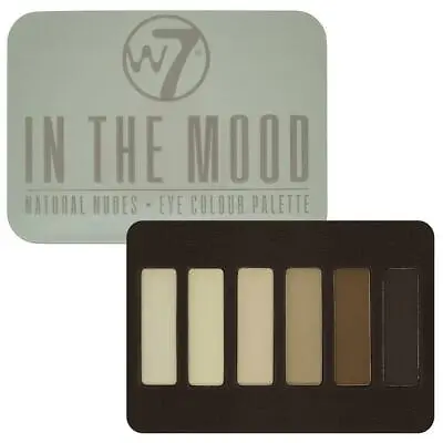 W7 In The Mood Eyeshadow Palette 6 Shades Shimmer And Matte Natural Colour • $16.65