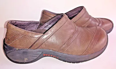 Shoes MERRELL ENCORE ECLIPSE Womens Size 6.5 Air Cushion Slip Ons Bug Brown • $24.99