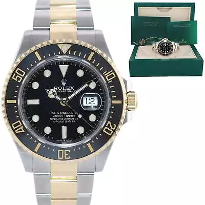 2022 MINT Rolex Sea-Dweller 43mm Two-Tone Yellow Gold 126603 Steel Black Watch • $15492.13
