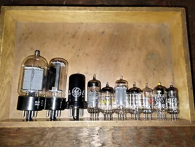 Vintage Vacuum Tubes - Lot Of 10 For Electronics Steampunk Art - Untested • $6.99