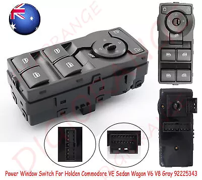 For Holden Commodore VE Sedan Wagon V6 V8 Gray 92225343 Power Window Switch • $37.99