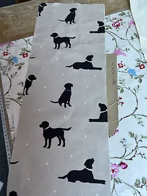 £2.59 • Buy Fabric Material Scrap Remnant Sewing Material Clarke Labrador Dog Rover 64x20cm