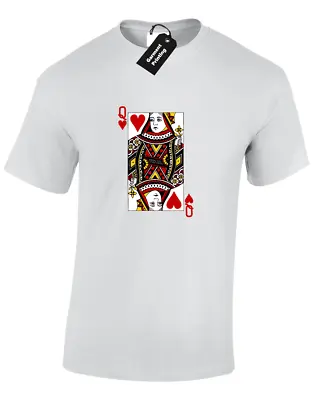 Queen Of Hearts Mens T-shirt Fashion  Kylie Cute • £8.99