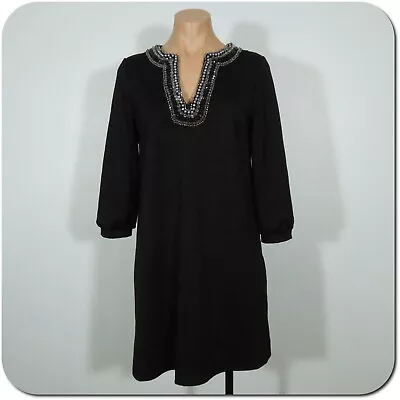 . MATERNAL AMERICA Formal Dress M MEDIUM Womens Black 3/4 Sleeve Embellished . • $50.99