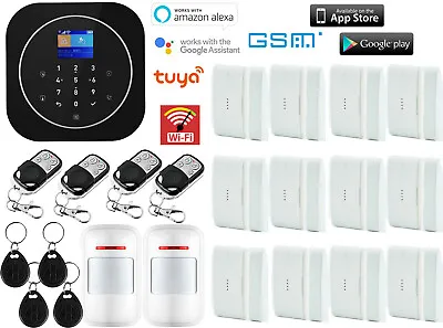 T79 APP WiFi IP GSM Wireless Home Security Alarm System+Amazon Alexa+Google Home • $118.74